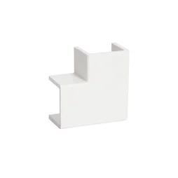 Angle Plat Blanc Pour Goulotte, H. 6.3 X P.4.5 Cm