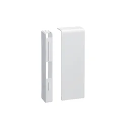 Lot De 2 Embouts Blanc Pour Plinthe, H.11.5 X P.2 Cm
