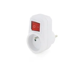 Multiprise mural compact, 1 prises blanc CHACON