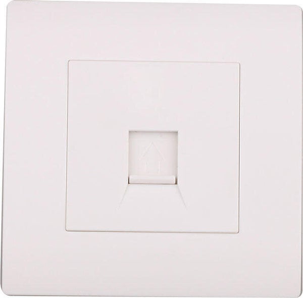 Prise rj45, complet Mirage, blanc