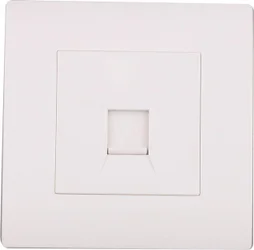 Prise rj45, complet Mirage, blanc
