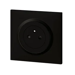 Prise affleurante avec terre Dooxie complet, LEGRAND, noir