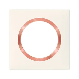 Plaque Simple Dooxie, Legrand, Blanc Rose