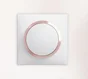 Plaque Simple Dooxie, Legrand, Blanc Rose