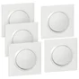 Lot De 5 Interrupteurs Va-Et-Vient Complet, Legrand Dooxie, Blanc