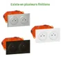 Kit Double Prise Avec Terre Dooxie, Legrand, Blanc