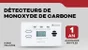 Détecteur monoxide de carbone avec ecran digital 7dco 1 an