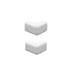 Lot De 2 Angles Extérieurs Variables Blanc Pour Moulure, H. 3.4 X P.1.5 Cm