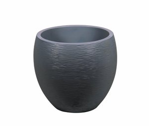 Pot plastique EDA, diam.50 x H.45 cm, anthracite