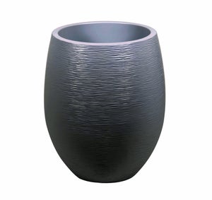 Pot plastique EDA, diam.50 x H.60 cm, anthracite