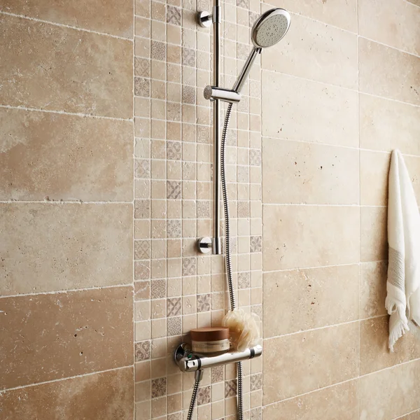 Carrelage Mur Forte Pierre Ivoire Mat L.20 X L.50 Cm, Travertin