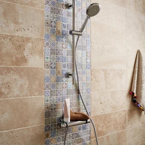 Carrelage Mur Forte Pierre Ivoire Mat L.20 X L.50 Cm, Travertin