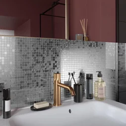 Mosaïque Mur Ice Tendance Miror Gris Argent