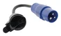 Adaptateur caravane femelle 16 A en mâle CEE17 3g2.5 mm², ZENITECH