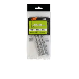 Lot De 4 Chevilles À Expansion Nylon Spit, Diam.10 X L.80 Mm
