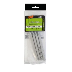 Lot De 4 Chevilles Et Vis À Expansion Nylon Spit, Diam.10 X L.120 Mm