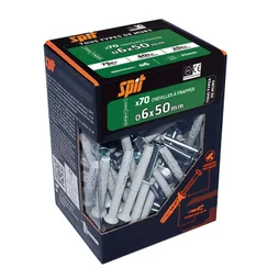 Lot de 70 chevilles à frapper nylon Spit, diam. 6 x L. 50 mm