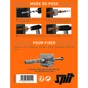 Lot de 70 chevilles à frapper nylon Spit, diam. 6 x L. 50 mm