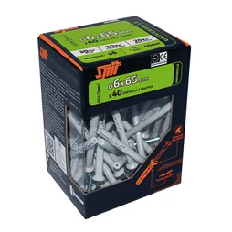Lot de 40 chevilles à frapper nylon Spit, diam. 6 x L. 65 mm