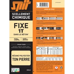1 Cartouche De Scellement Chimique Beige Spit
