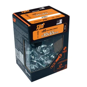 Lot de 20 goujons à bague à expansion acier Spit, diam. 10 x L. 65 mm