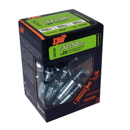 Lot de 20 goujons avec vis prima SPIT, diamètre 12 mm x L. 50 mm