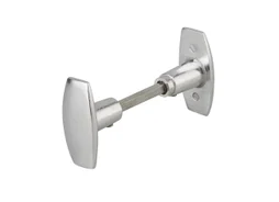Lot De 2 Boutons De Porte Alliage Acier Poli
