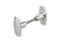 Lot De 2 Boutons De Porte Alliage Acier Poli