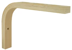 Equerre Multiplis en bois brut, H.10 x P.15 cm