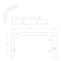 Equerre Multiplis en bois brut, H.10 x P.15 cm