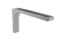 Equerre Léonard Acier Plastifié Blanc, H.14.4 X P.24 Cm