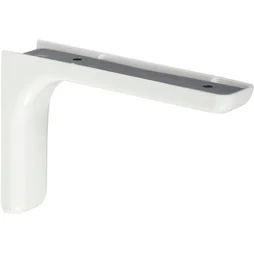 Equerre Léonard Acier Plastifié Blanc, H.8 X P.11.7 Cm