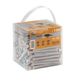 Lot De 100 Chevilles À Frapper Standers, Diam.8 Mm X L.100 Mm