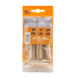 Lot De 10 Chevilles À Expansion Standers, Diam.12 X L.40 Mm