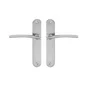 2 poignées de porte Marion sans trou INSPIRE, inox entraxe 195 mm