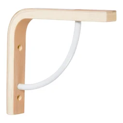 Equerre Multi + Bois Brut Naturel, H.13 X P.15 Cm