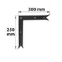 Contre Équerre Acier Prépeint, H.250 X L.300 X P.4 Mm