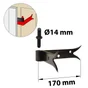 Gond D'Angle Acier Prépeint, H.85X Diam.14 Mm