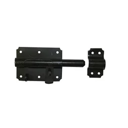 Verrou De Box Porte Cadenas Acier Prépeint, H.70 X L.140 X P.24 Mm
