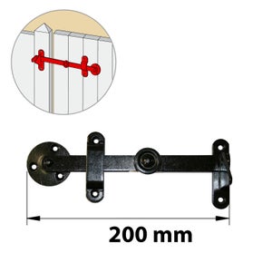 Loquet Acier Prépeint, H.80 X L.230 X P.55 Mm