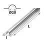 Rail De Guidage Acier Galvanisé, H.16 X L.2000 X P.60 Mm