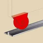 Roue À Support Extérieur Acier Zingué, H.80 X L.120 X P.35 Mm