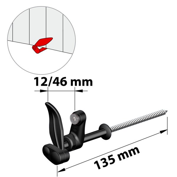 Arrêt Composite Plastifié, H.130 X L.160 X P.32 Mm