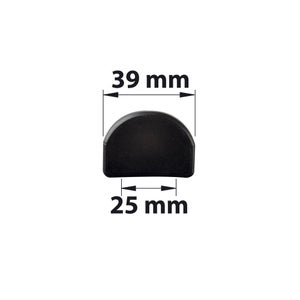 Lot De 2 Protecteurs De Butée Plastique Plastifié, H.35 X L.40 X P.6 Mm