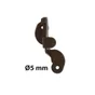 Support D'Espagnolette Acier Prépeint, H.90 X L.50 X P.35 Mm