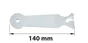 Patte Acier Galvanisé, H.31.5 X L.140 X P.2.5 Mm