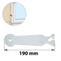 Patte Acier Galvanisé, H.31 X L.190 X P.2.5 Mm