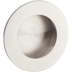Poignée Porte Coulissante Rond Acier Inoxydable Brossé, Gris