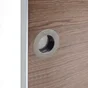 Poignée Porte Coulissante Rond Acier Inoxydable Brossé, Gris