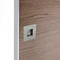 Poignée Porte Coulissante Carrée Acier Inoxydable Brossé, Gris